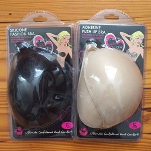 Adhesive push up bras; C cup
